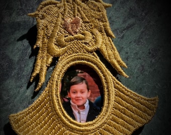Gold angel Photo frame