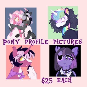 Photos de profil de poney