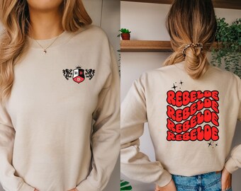 Rbd Crewneck | Rebelde Front and Back | Rebelde Sueter | RBD Tour 2023 | Rbd Merch | Rebelde Merch | Rebelde tour | RBD Logo Sweatshirt