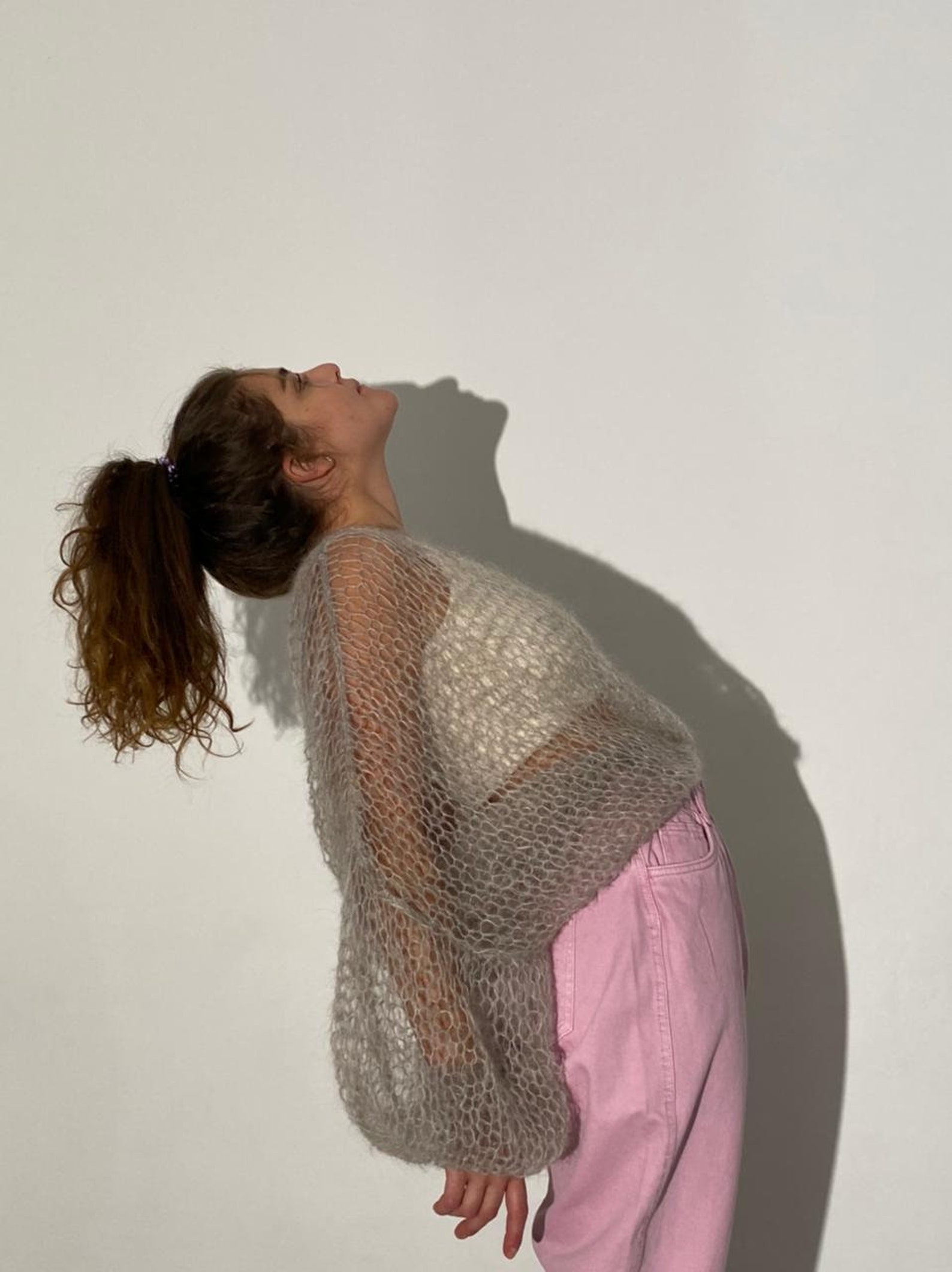 Knitting Set for Mohair Sweater, Mohair Yarn Set, Seethrough Mohair