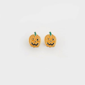 Halloween Pumpkins Stud Earrings Witch Jewelry