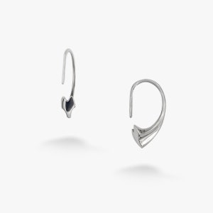 Pendientes de lobo en plata 925, estilo minimalista bohemio nativo