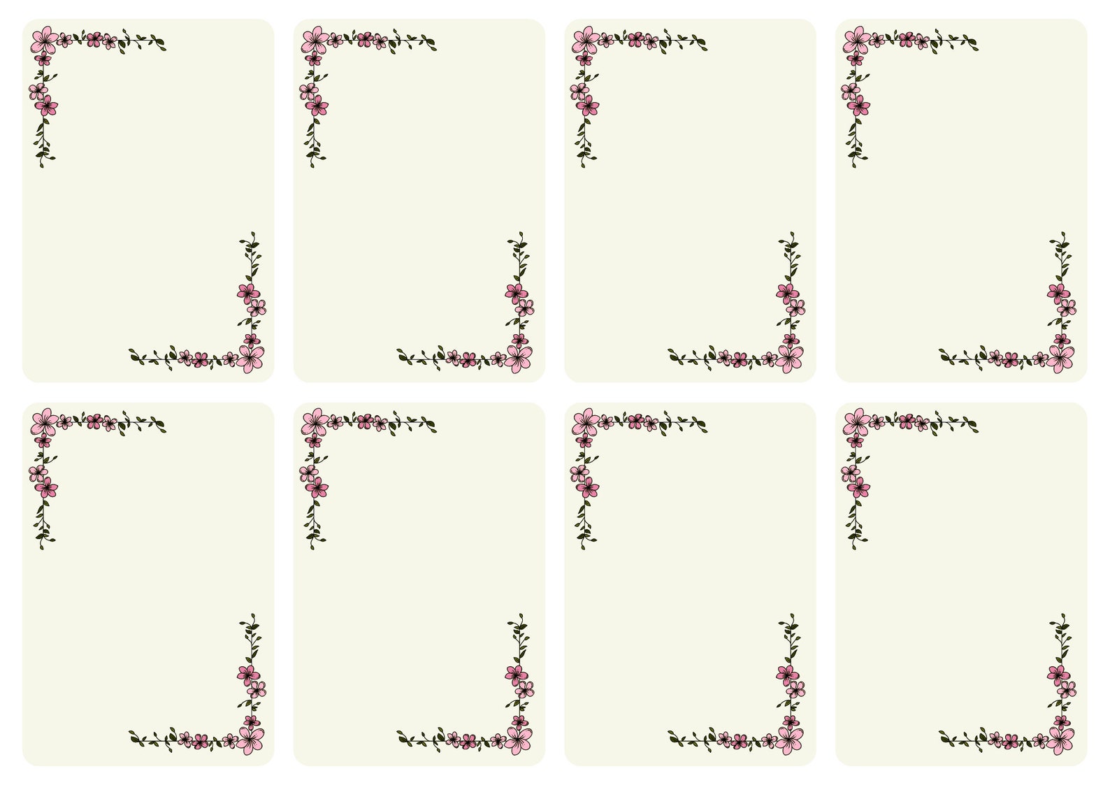 Blank Flashcards Template Empty Flash Card Printable Flash Cards