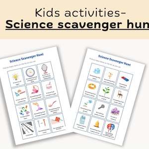 Chasse au trésor - Jeux d'apprentissage pour les enfants et activités pour les jeunes adolescents - Jeux pour les cours de sciences - Jeu d'été et de voyage - Enseignement à domicile