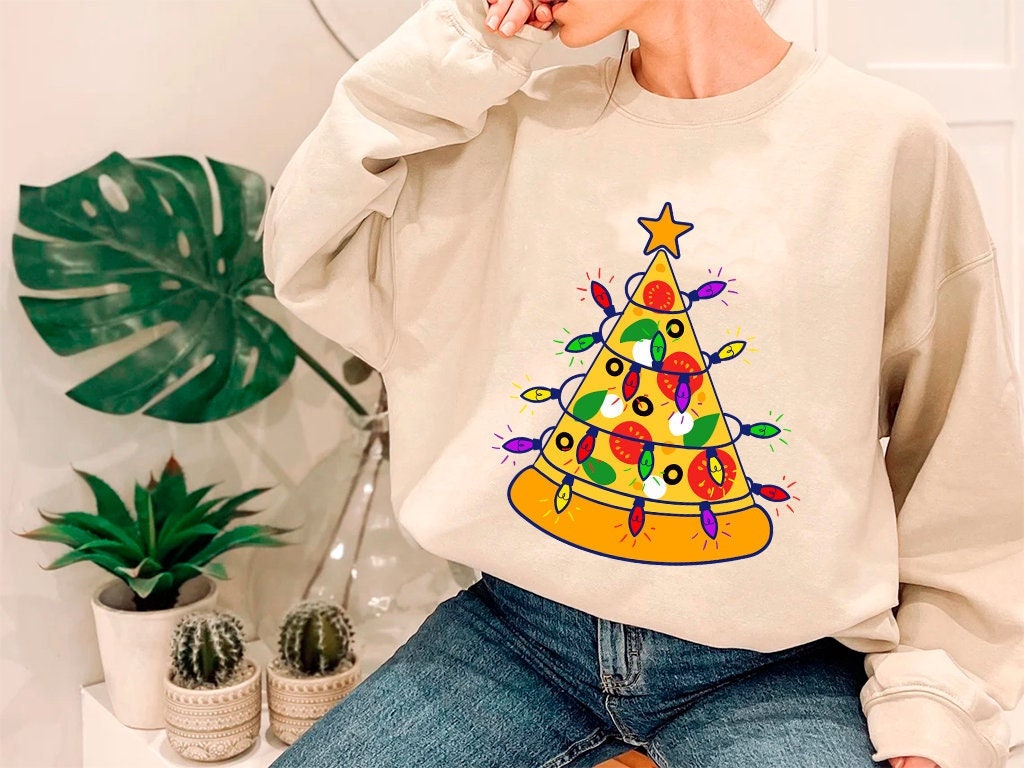 christmas pizza shirt