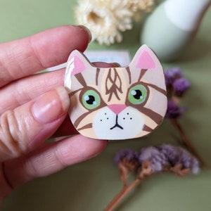 personalized cat magnet, custom magnet with the photo of your cat image 2