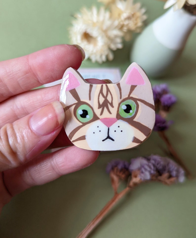 personalized cat magnet, custom magnet with the photo of your cat image 2