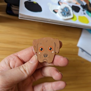 custom dog magnet, custom fridge magnet with your dog's photo image 6