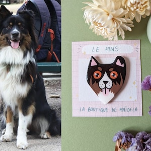 custom dog magnet, custom fridge magnet with your dog's photo image 1