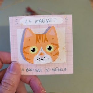 personalized cat magnet, custom magnet with the photo of your cat image 7