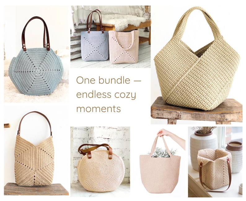 Step-by-step crochet tutorial for windmill bag, easy pattern for all levels