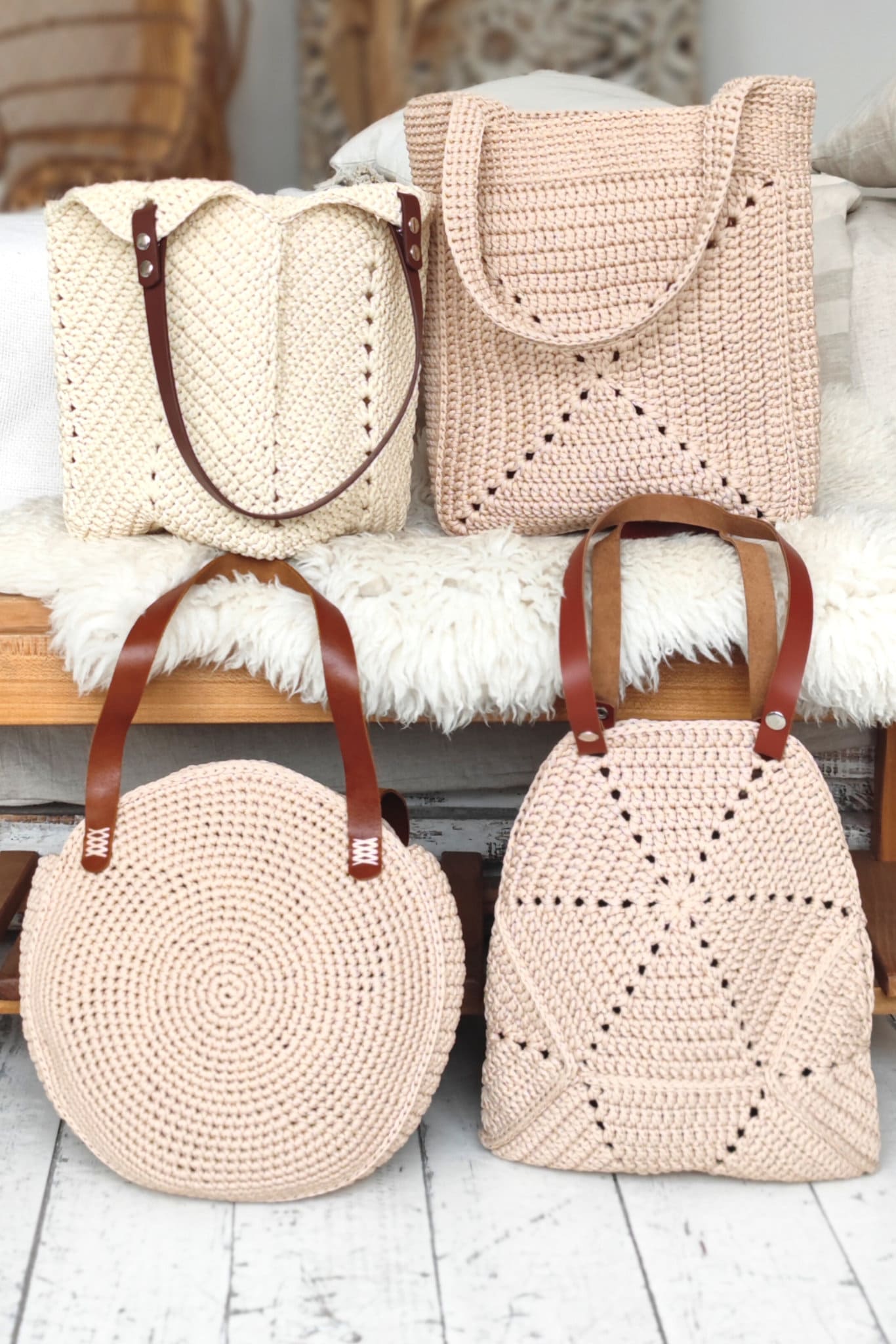 4 Crochet Bag Patterns