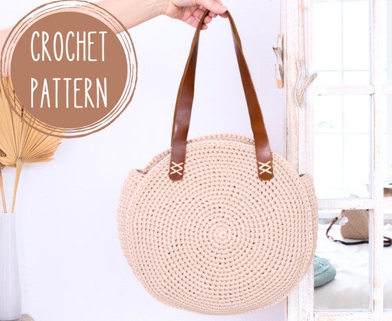 Bolso crochet store redondo patron