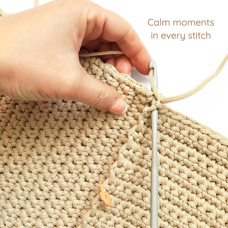 DIY crochet windmill  bag, digital pattern download
