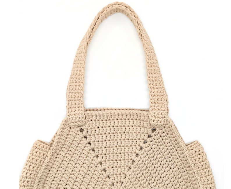 Crochet Pattern PDF, Hexagon Bag, Gift for mom DIY, Tote bag, Summer bag, Shopping Bag, Boho bag, Beach bag, Shoulder bag, Easy pattern, image 4