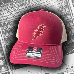 Custom Embroidered Grateful Dead 13 Point Bolt Cap (Richardson 112)