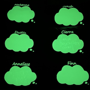 Glow sketch glow in the dark doodle pillowcase, Personalized dream cloud pillowcase, Vibrant colours pillowcase, develop the kids imaginary
