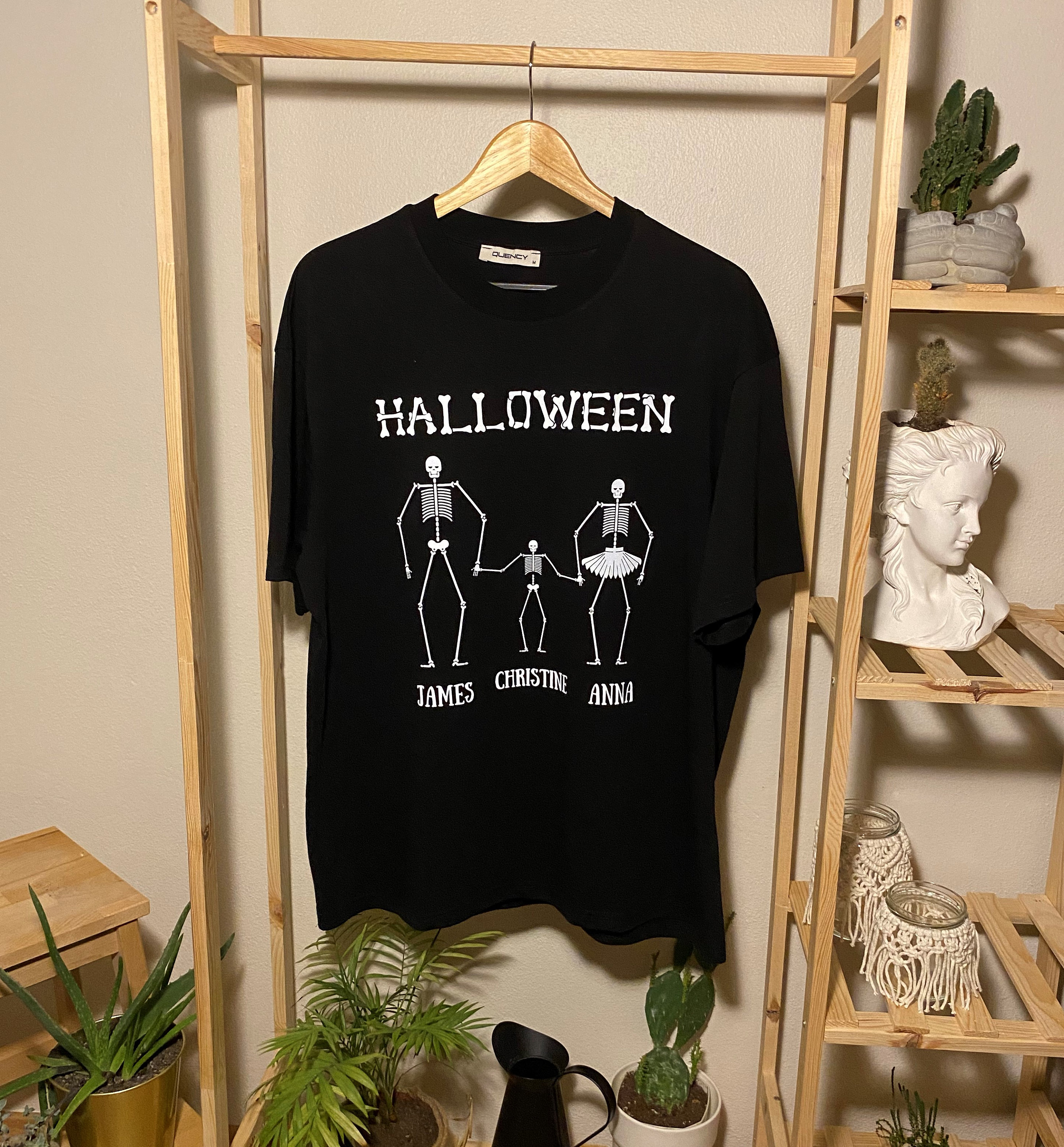 Personalized Skeleton Family Shirts, Light Reflective T-shirt, Family ...