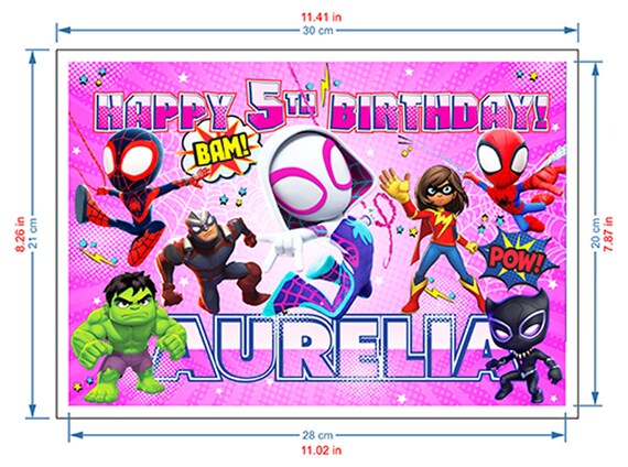 Topper Torta Compleanno con Ragno, Topper per Torta di Ragno Fronte-Retro Happy Birthday Decorazione Torta Decorazioni per Torta di Ragno per Ragazzi e Ragazze(Numero 4