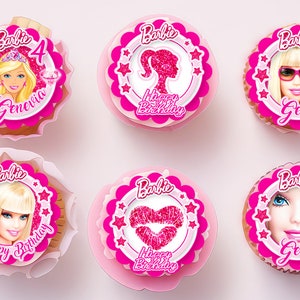Barbie Décoration de gâteau comestible disque Azyme Sucre personnalisé
