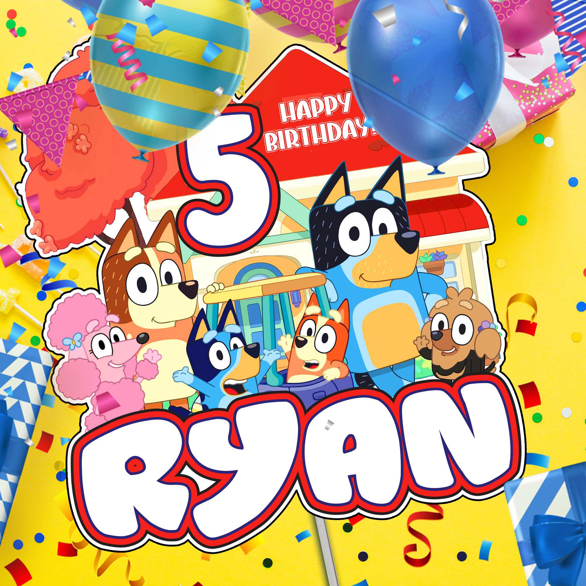 3D Bluey Cake Topper (4 Styles)
