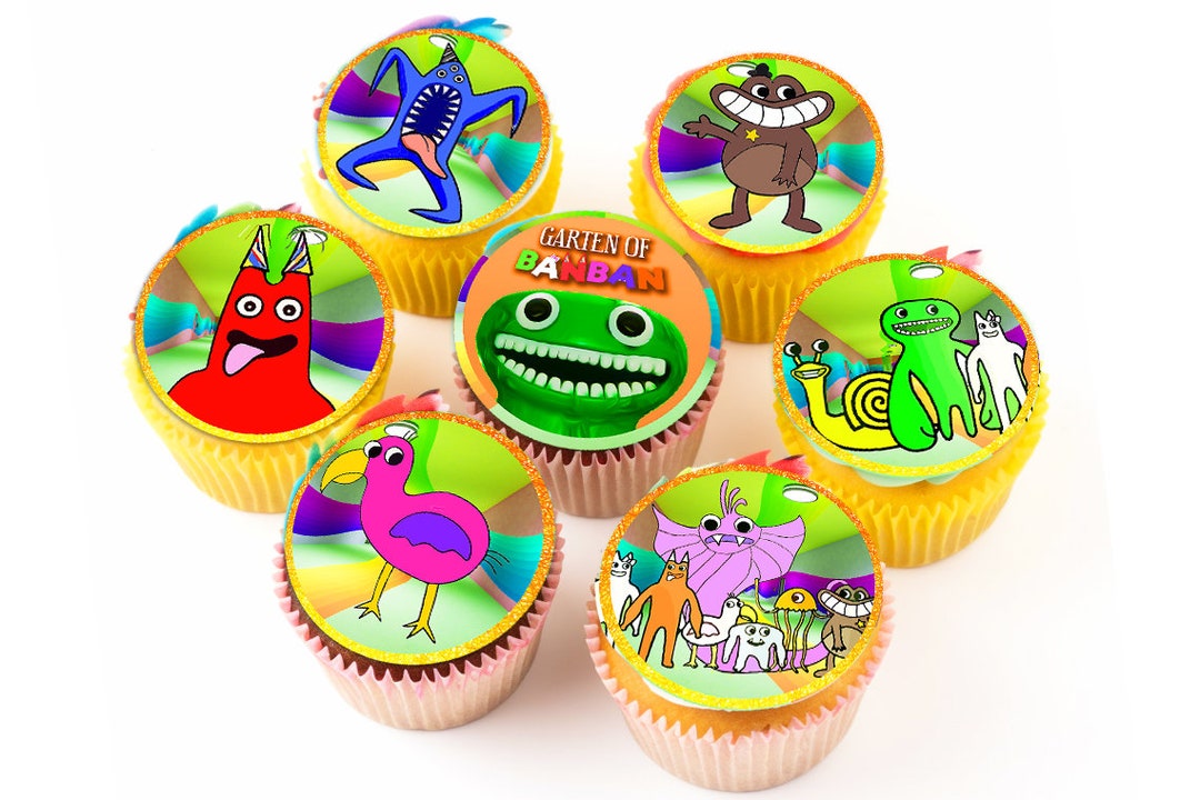 Garten of Banban Edible Cupcake Toppers 24 Precut Pieces on Etsy