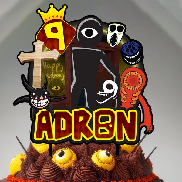 Roblox Doors Themed Birthday Cake Etsy