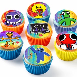  30 adornos comestibles para cupcakes con temática de Thomas The  Tank, colección de decoraciones comestibles para tartas