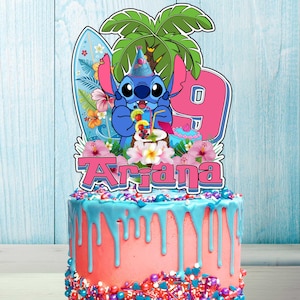 Personalized Stitch Cake Topper – The Perfect Addition to Your Stitch Themed Party!