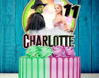 Personalized Wicked Cake Topper - The Perfect Addition to Your Wicked Themed Party!