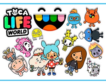  Cakecery Toca Life World Edible Cake Image Topper