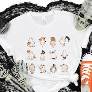 Kids Ghost Shirt, Halloween shirt for kids, Kids Halloween T-shirt, Spooky Season Shirt, Halloween Boo Kids Shirt, Kids Halloween shirt