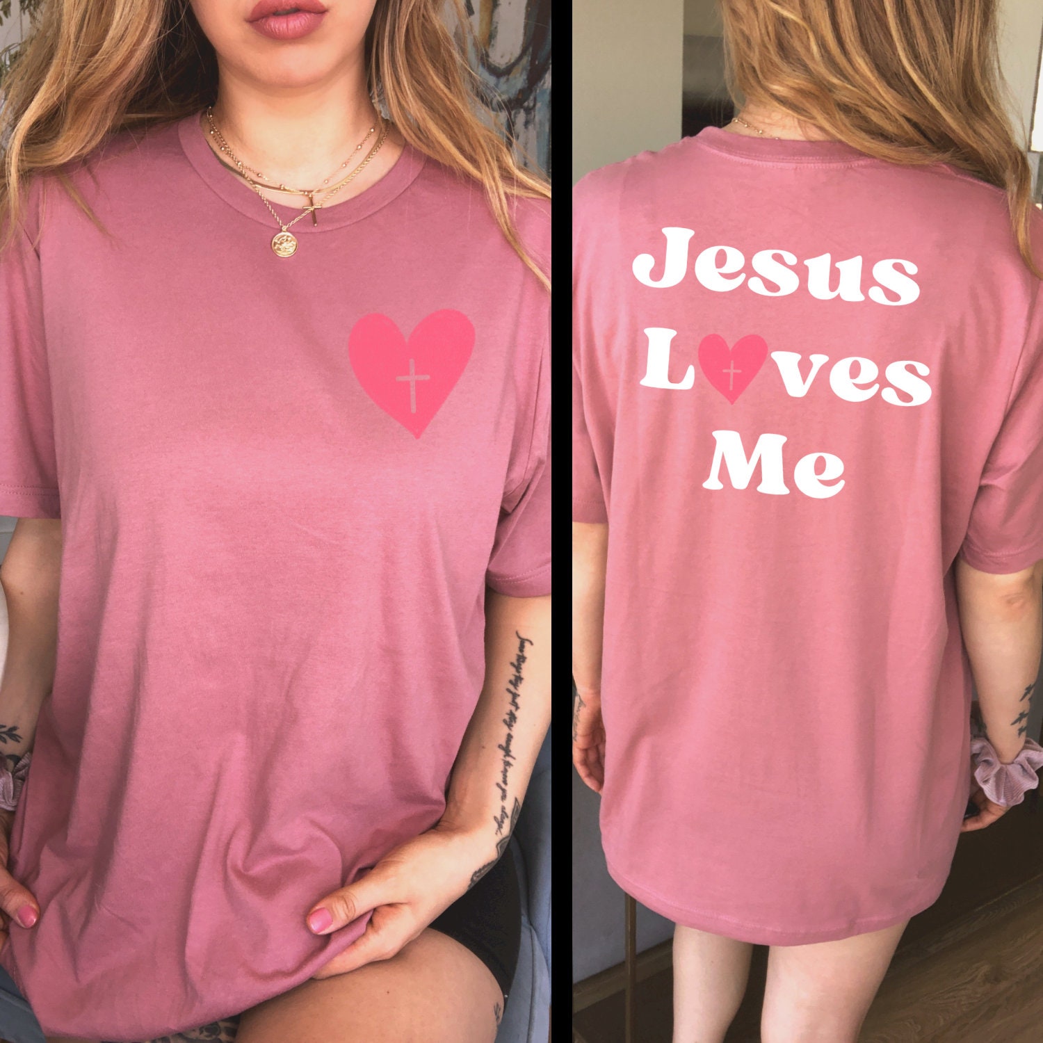 Jesus Loves You Jesus Loves Me I Love Jesus Shirt Comfort Colors 1717 Christian Shirt Christian