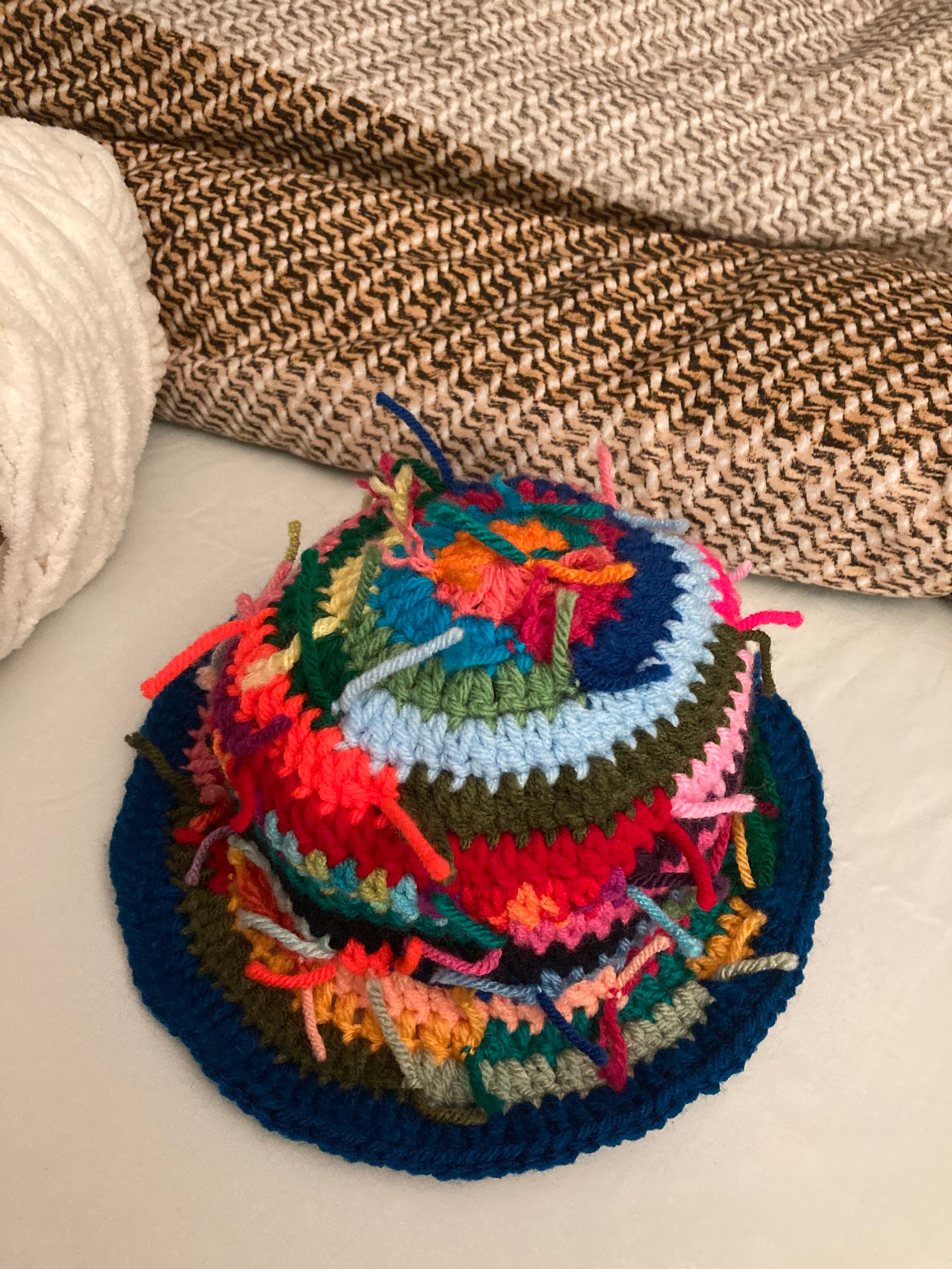 Hand - Crocheted Bucket Hat 6M-2Y