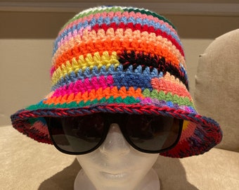 hand crocheted bucket hat