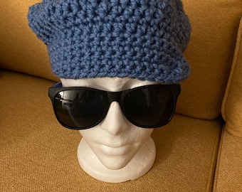 Crochet newsboy hat
