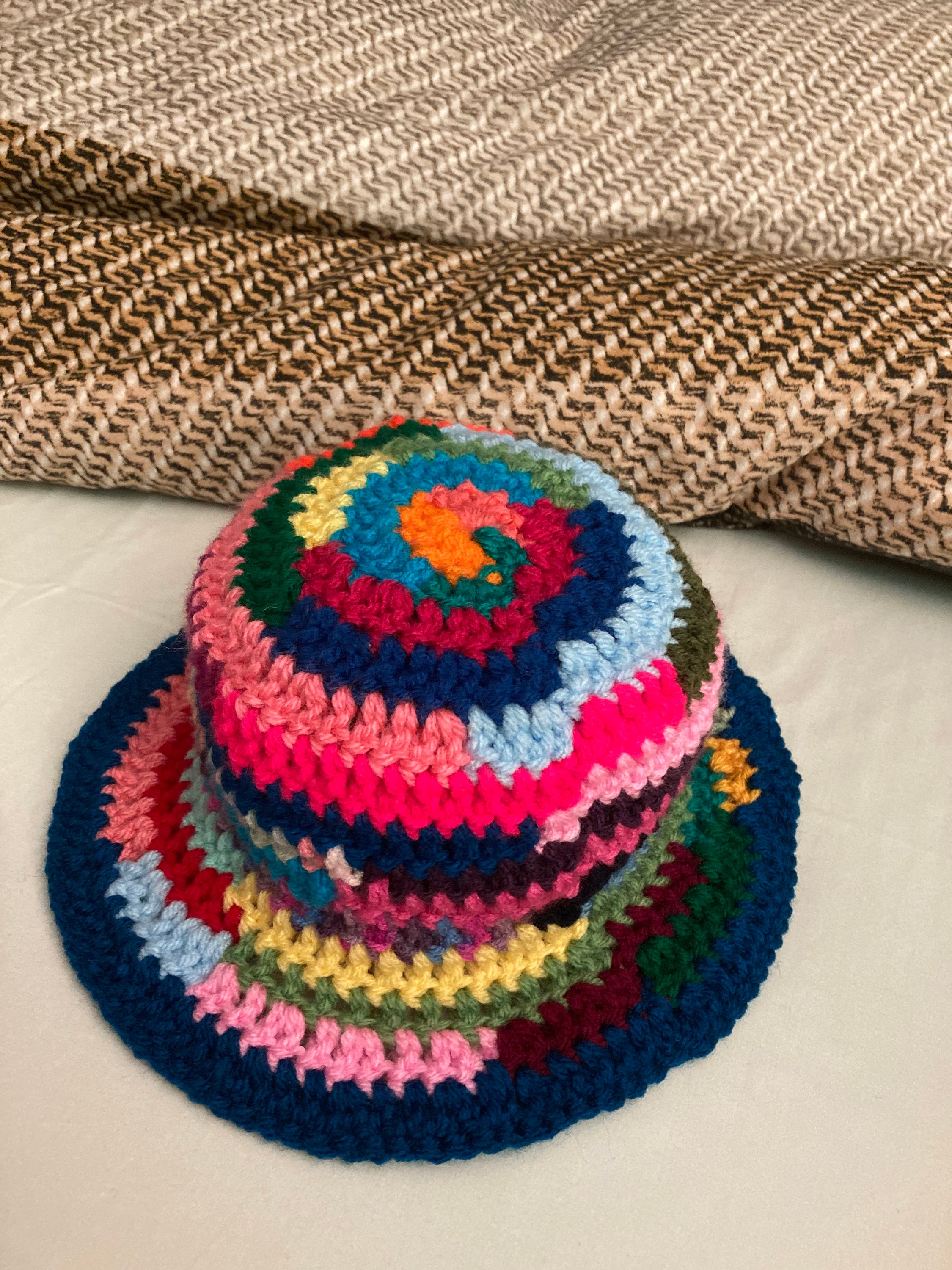 Hand - Crocheted Bucket Hat 6M-2Y main image 1
