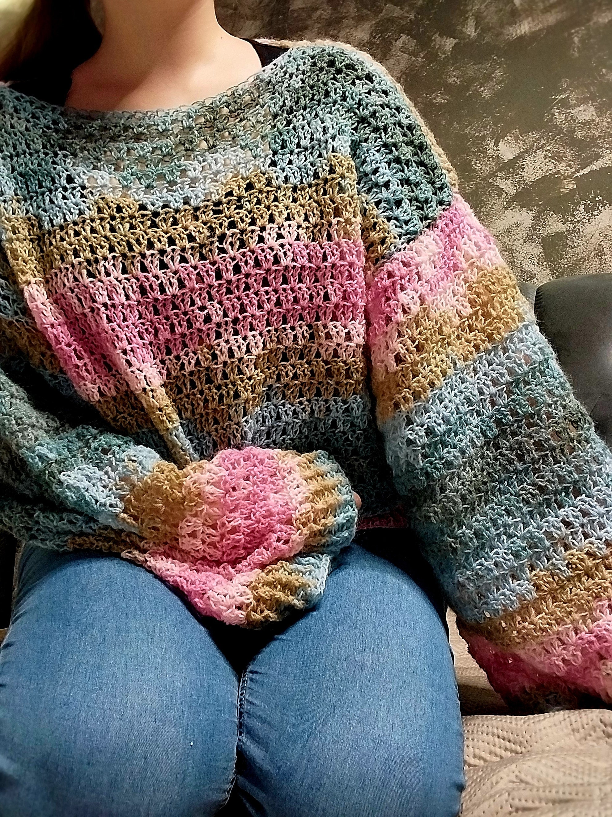 Sweater tejido a crochet España