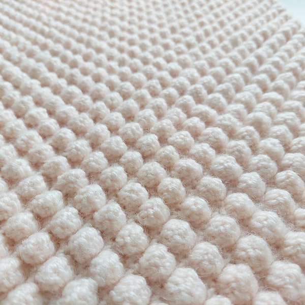 Crochet bobble baby blanket pattern