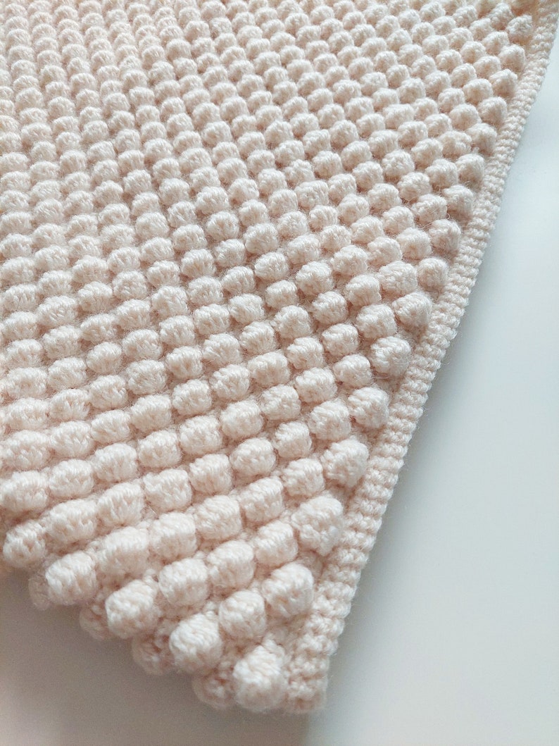 Crochet Bobble Baby Blanket Pattern Etsy