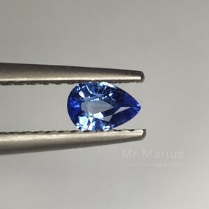 Unheated blue sapphire 0,34 ct.