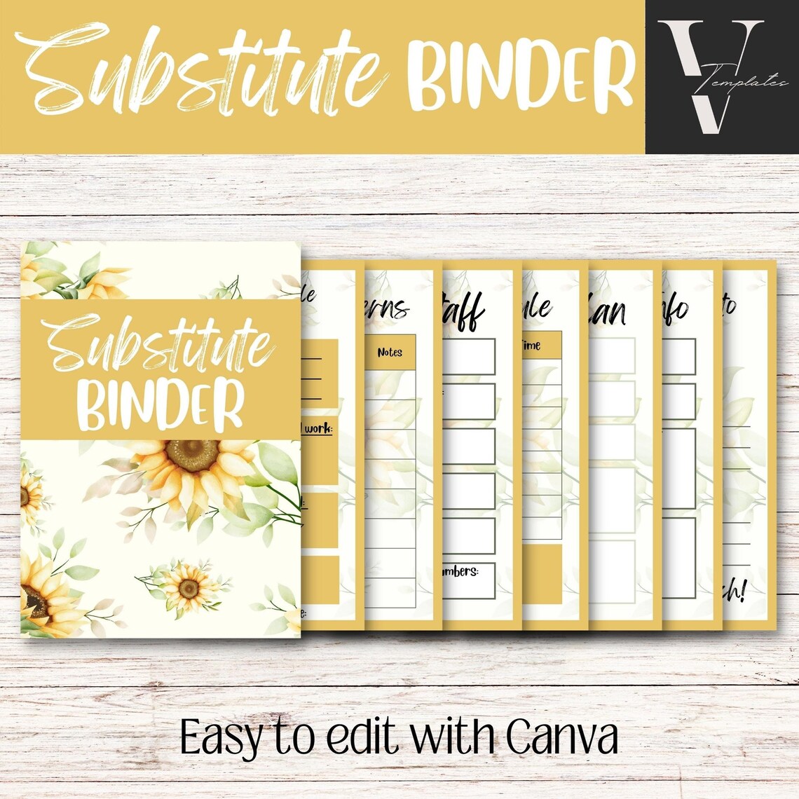 Substitute Teacher Binder Template L Editable L Easy to Edit L Back to Substitute Teacher Binder Template L Editable L Easy to Edit L Back to