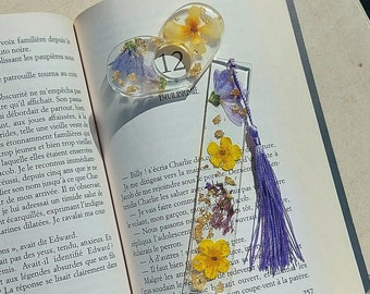 Reading kit - bookmark and resin reading ring - booktok