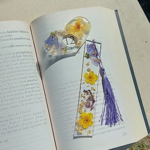 Kit de leitura - marcador e anel de leitura em resina - booktok