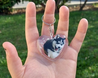 Resin dog key ring