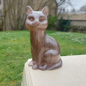 Figurine grand chat en résine 3