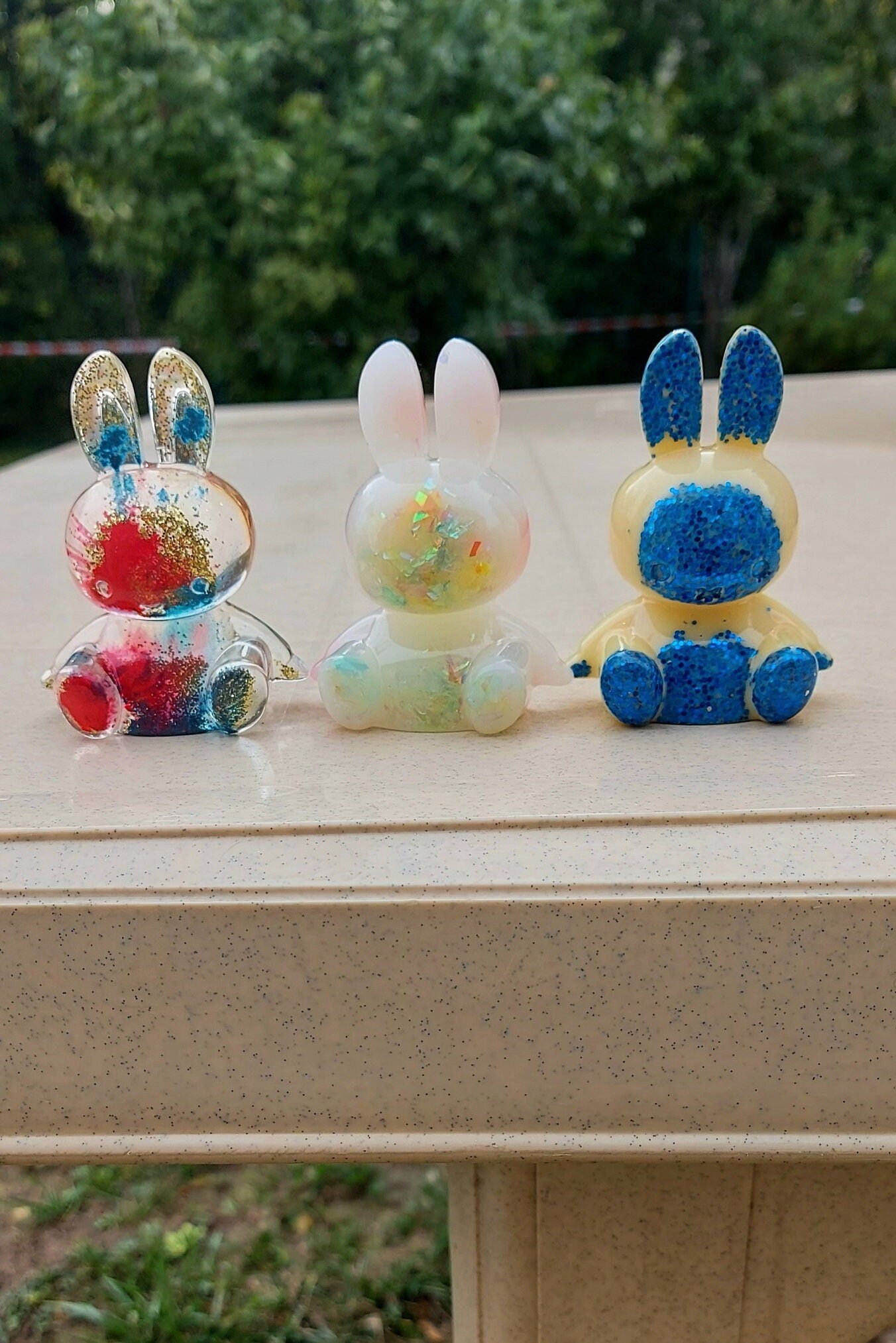 Figurine De Lapin Mignon, Statue De Sculpture En Résine Lapin Figure