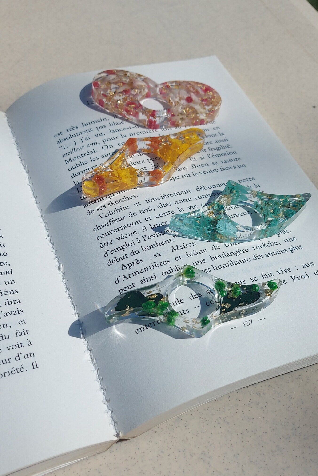 Resin Reading Ring - booktok
