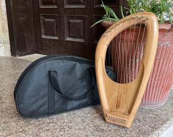 Lyre (Harp), 10 String Diatonic Lyre Musical Instrument, Ash Wood