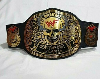 Smoking Skull Stone Cold World Heavyweight Championship Belt 2mm Brass